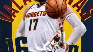 复出首战！掘金官方晒瓦兰数据海报：16分9板仅需22分钟！